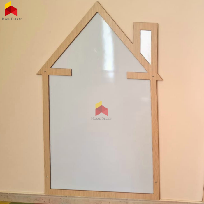 Magnetic White Board Wooden Frame | House Shaped - Image 2