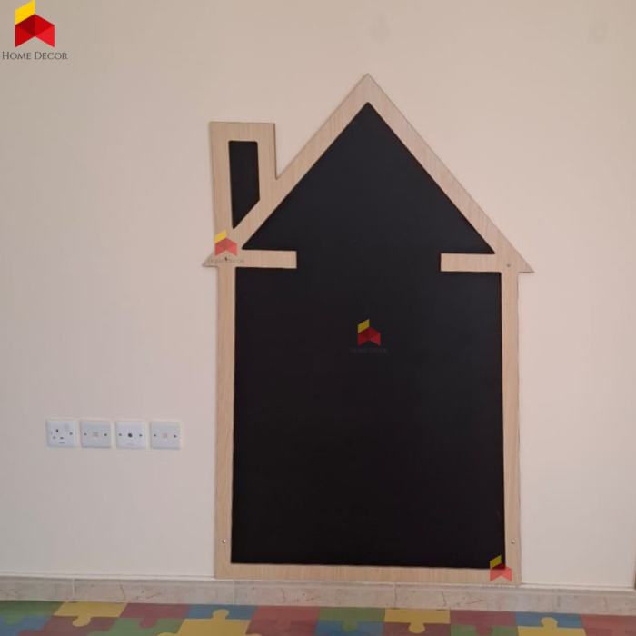 Black Board Wooden Frame | House Shaped - Image 2