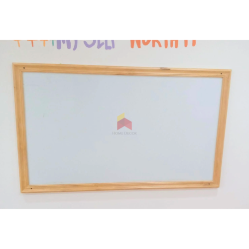 Magnetic White Board Wooden Frame | Rectangular Shape