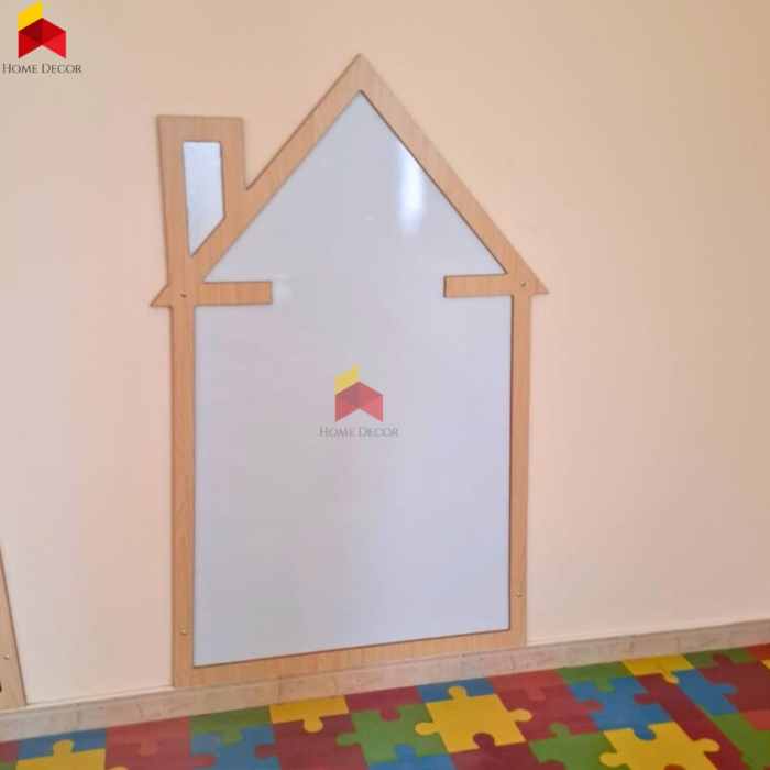 Magnetic White Board Wooden Frame | House Shaped - Image 4