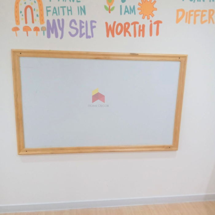 Magnetic White Board Wooden Frame | Rectangular Shape - Image 4