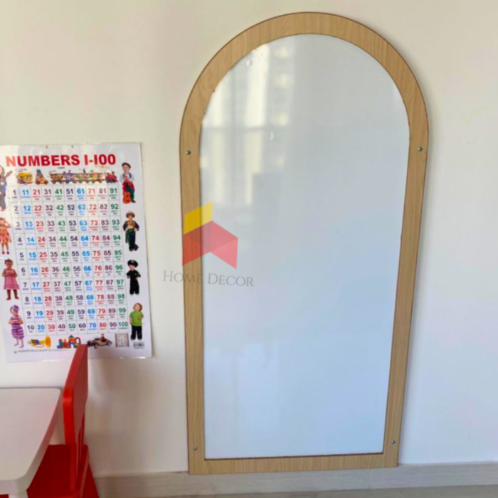 Magnetic White Board With Wooden Frame | Arch Shaped - Image 4