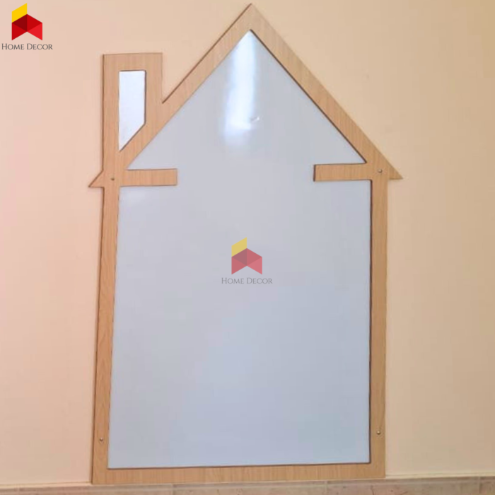 Magnetic White Board Wooden Frame | House Shaped - Image 6