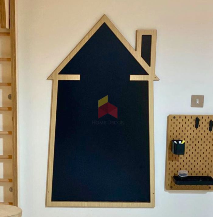 Black Board Wooden Frame | House Shaped - Image 5