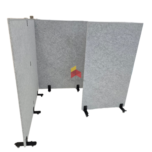 Movable Room Divider with Wheels