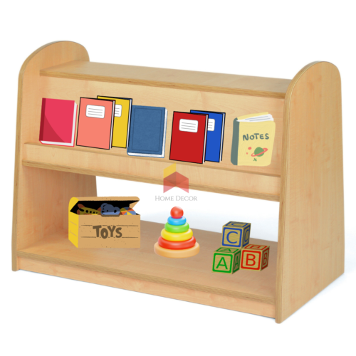 Low Level Open Book Shelve With Storage Unit