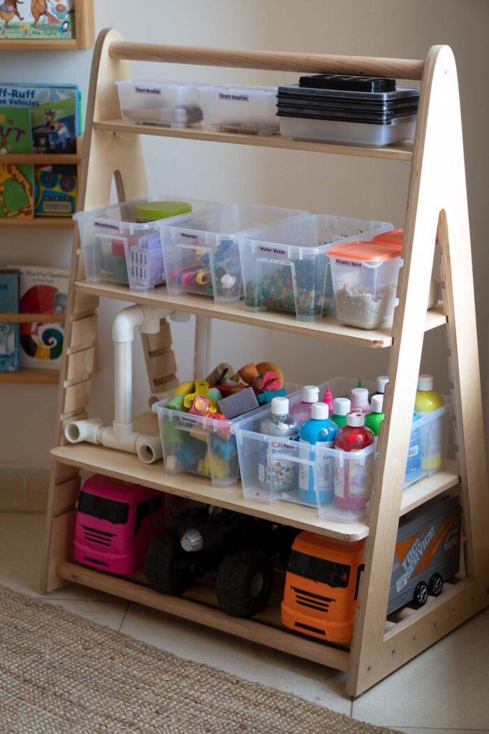 Adjustable Shelving Unit for Kids Toys and Storage