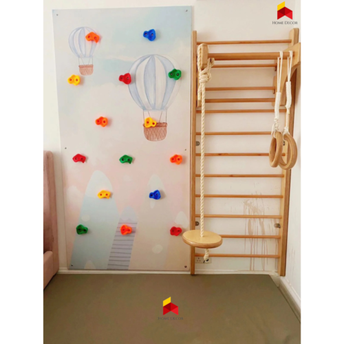 Climbing Wall baloon themed with Swedish Ladder And Safety Mattress | Combo