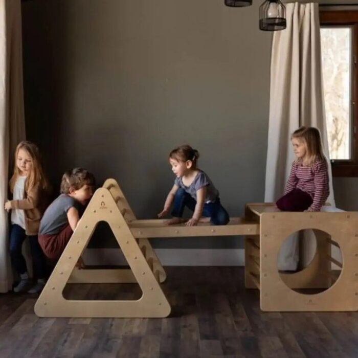 Pikler Climbing Set 3 in 1 | Triangle | Box | Ramp