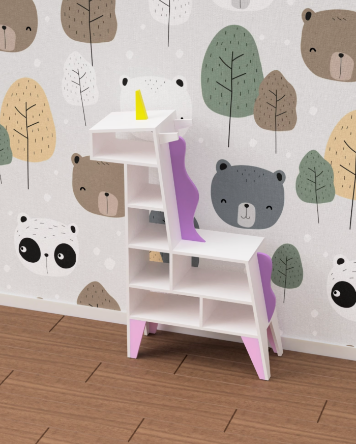 Unicorn Shaped Book Shelf | Whimsical and Practical Kids' Room Decor