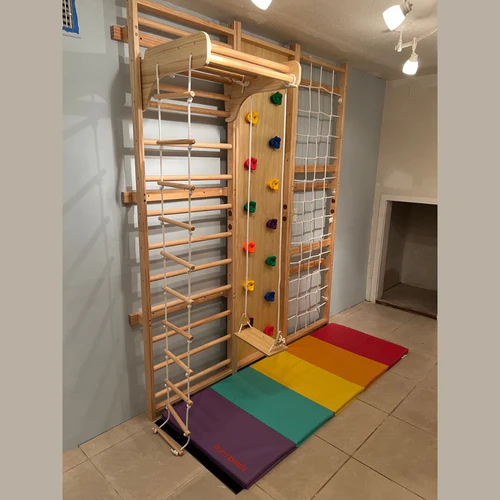 9-in-1 Swedish Ladder Wall Gym Fitness and Fun Monkey Bars - Image 5