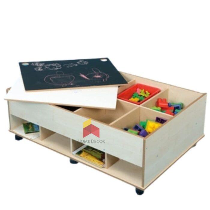 XL Chalk Board With Storage Unite Table - Image 2