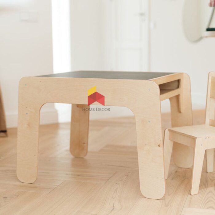 Reversible Chalkboard Table With Storage - Image 2