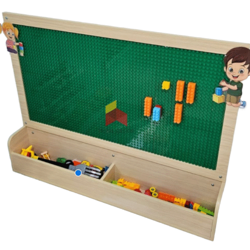 Wall Mounted Duplo Board With Two Storage Units