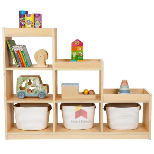 Nine-Compartment Open Shelf