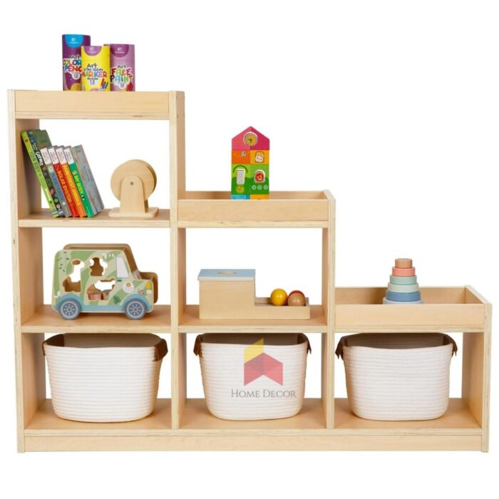 Nine-Compartment Open Shelf