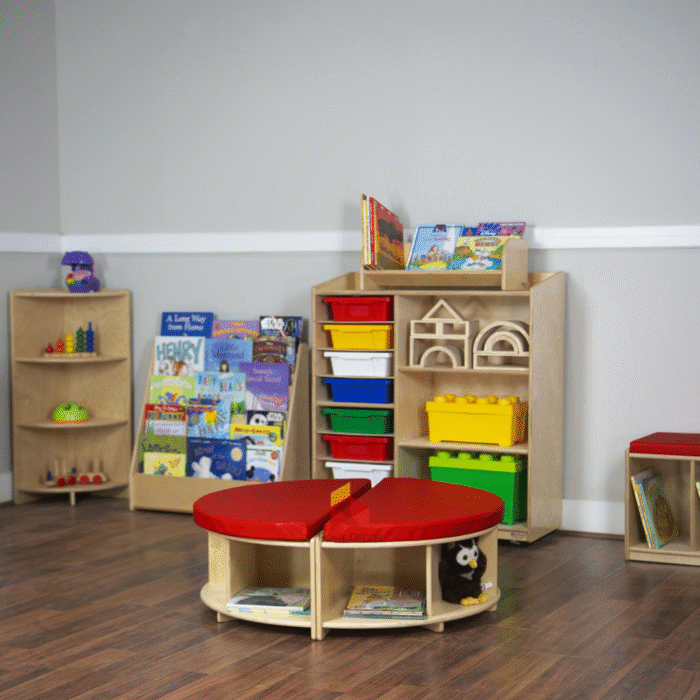 Circular Bench Seating With Open shelves - Image 4